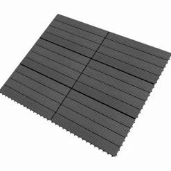 Matériaux De Construction-vidaXL Carreau de terrasse 6 pcs 60 x 30 cm WPC Noir
