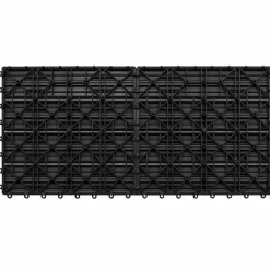 Matériaux De Construction-vidaXL Carreau de terrasse 6 pcs 60 x 30 cm WPC Noir