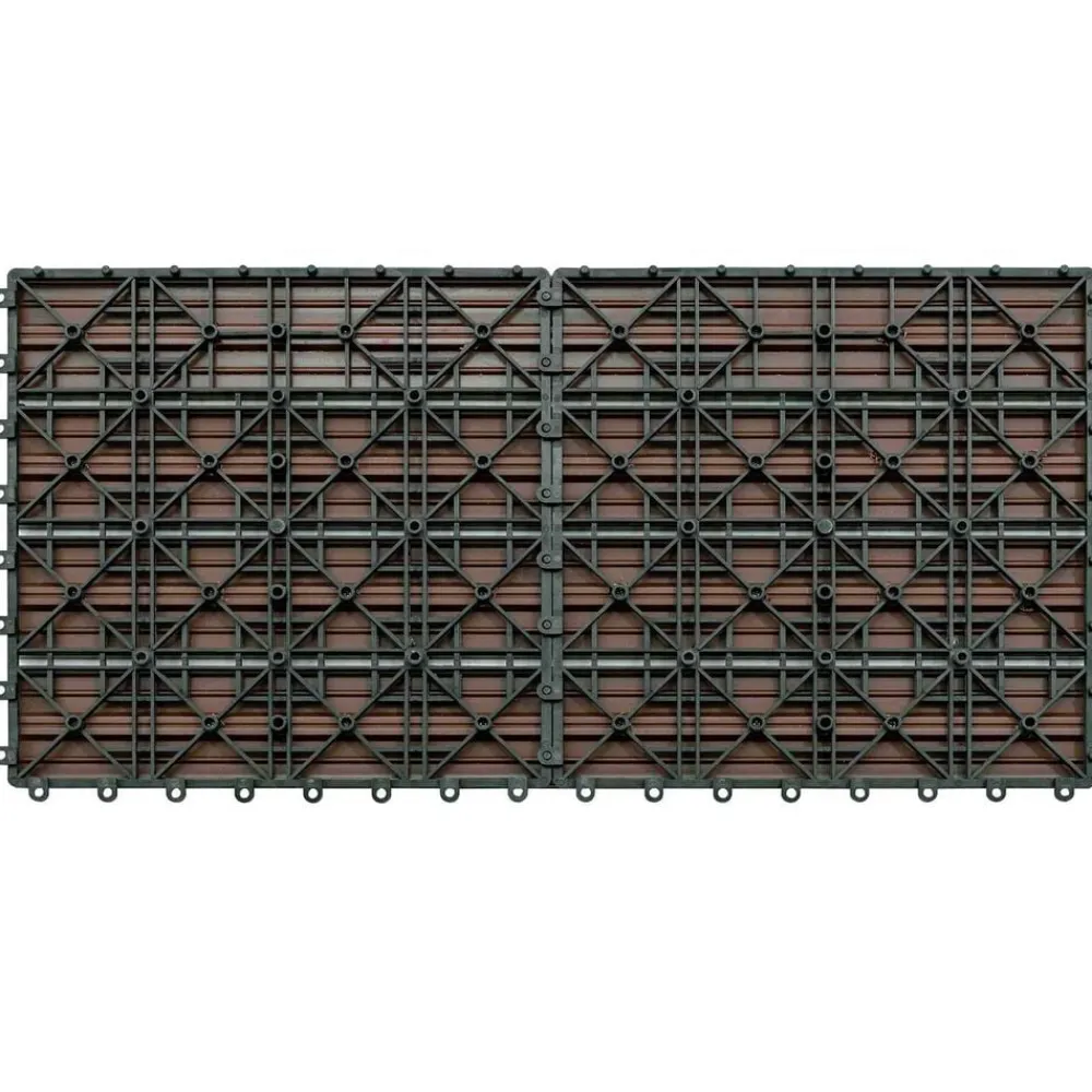 vidaXL Carreau de terrasse 6 pcs 60 x 30 cm WPC