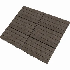 Matériaux De Construction|Produits Ménagers-vidaXL Carreau de terrasse 6 pcs 60 x 30 cm WPC Marron foncé