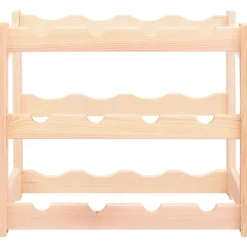 Armoires & Meubles De Rangement-vidaXL Casier à bouteilles pour 12 bouteilles Pinède Naturel