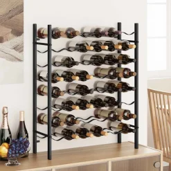 Armoires & Meubles De Rangement-vidaXL Casier à bouteilles pour 48 bouteilles Métal Noir