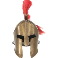 Arts & Loisirs-vidaXL Casque de guerrier grec antique pour GN Laiton Acier