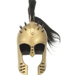 Arts & Loisirs-vidaXL Casque de guerrier grec antique pour GN Laiton Acier
