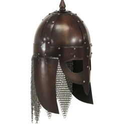 vidaXL Casque de guerrier viking antique pour GN Cuivre Acier
