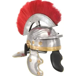 Arts & Loisirs-vidaXL Casque de soldat romain antique pour GN Argenté Acier