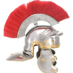 Arts & Loisirs-vidaXL Casque de soldat romain antique pour GN Argenté Acier