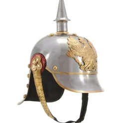 Arts & Loisirs-vidaXL Casque prussien allemand antique pour GN Argenté Acier
