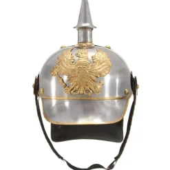 Arts & Loisirs-vidaXL Casque prussien allemand antique pour GN Argenté Acier