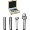 vidaXL Centres de tour à bois 4 pcs MT2 Acier