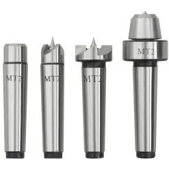 vidaXL Centres de tour à bois 4 pcs MT2 Acier