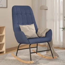 vidaXL Chaise à bascule Tissu