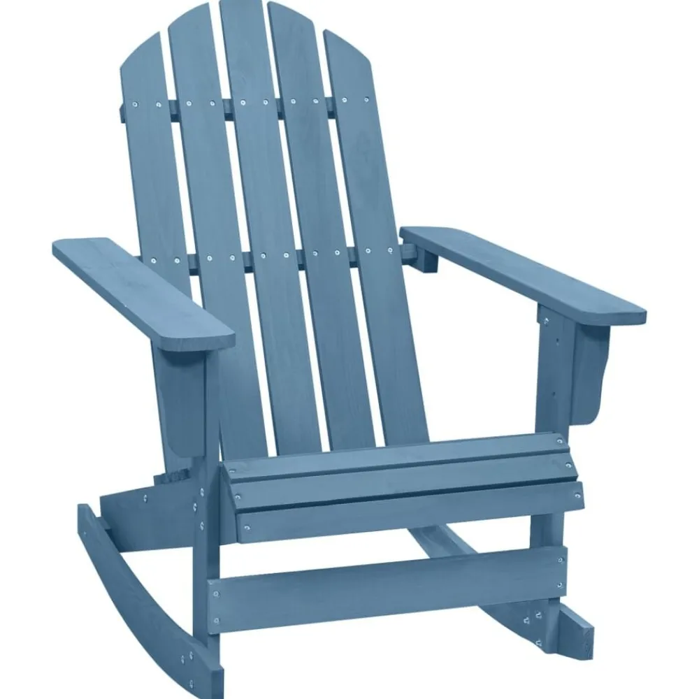 vidaXL Chaise à bascule de jardin Adirondack bois de sapin massif