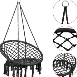 vidaXL Chaise à bascule en hamac 80 cm