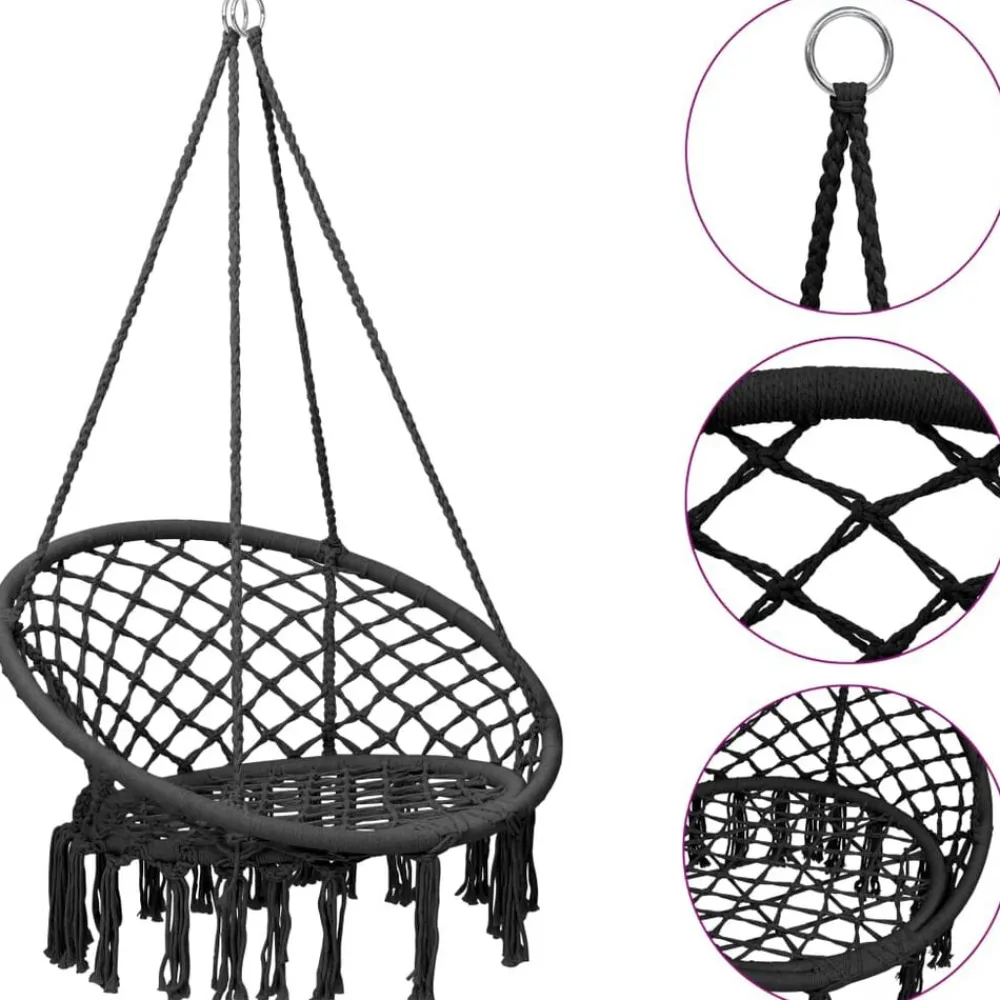 vidaXL Chaise à bascule en hamac 80 cm
