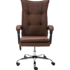 vidaXL Chaise de bureau de massage Tissu
