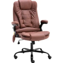 Meubles De Bureau-vidaXL Chaise de bureau de massage similicuir daim Marron clair