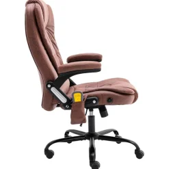 Meubles De Bureau-vidaXL Chaise de bureau de massage similicuir daim Marron clair