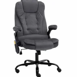 Meubles De Bureau-vidaXL Chaise de bureau de massage Velours Gris foncé