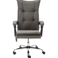 vidaXL Chaise de bureau de massage Tissu