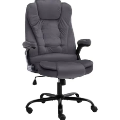 Meubles De Bureau-vidaXL Chaise de bureau Velours Gris foncé