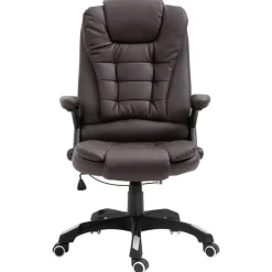 Meubles De Bureau-vidaXL Chaise de bureau Similicuir Marron