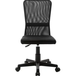 Meubles De Bureau-vidaXL Chaise de bureau 44x52x100 cm Tissu en maille Noir