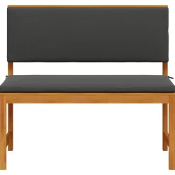 Mobilier De Jardin-vidaXL Chaise de jardin Marron 100 x 50 x 91cm Bois d'acacia massif Anthracite
