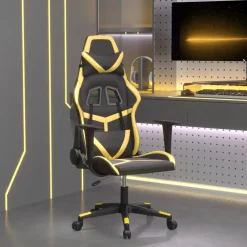 Fauteuils Et Chaises-vidaXL Chaise de jeu de massage Similicuir Noir et doré