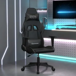 Fauteuils Et Chaises-vidaXL Chaise de jeu Similicuir Noir
