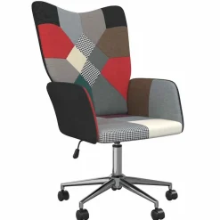 vidaXL Chaise de relaxation Patchwork Tissu
