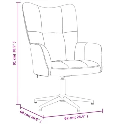 vidaXL Chaise de relaxation avec tabouret Velours