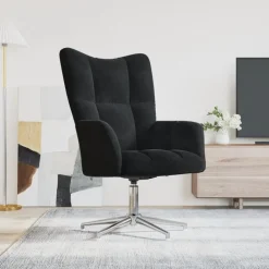 Fauteuils Et Chaises-vidaXL Chaise de relaxation Velours Noir