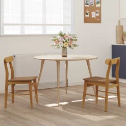 vidaXL Chaise de salle à manger 2 pcs 43 x 44,5 x 77 cm