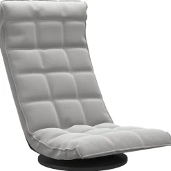Fauteuils Et Chaises-vidaXL Chaise de sol pivotante Velours Gris clair