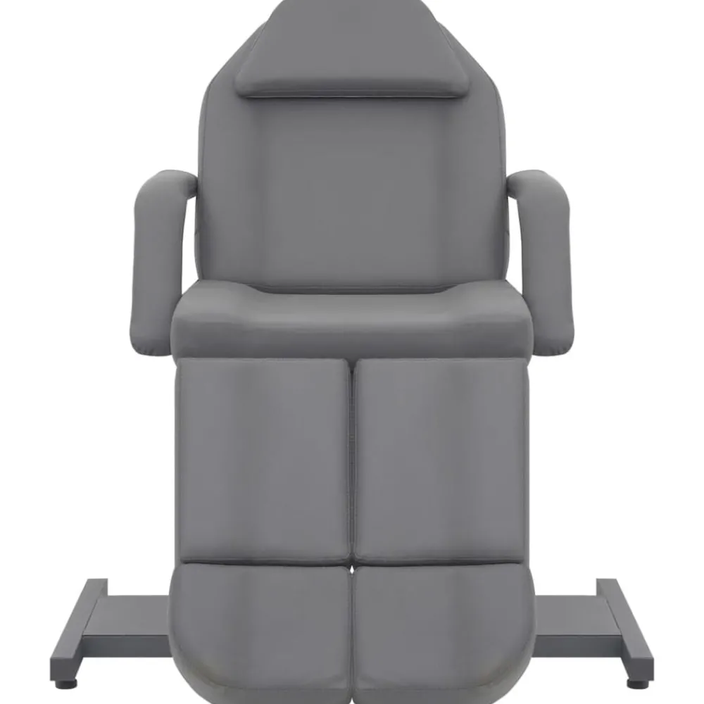 Santé & Beauté-vidaXL Chaise de traitement de beauté Similicuir 180x62x78 cm Gris