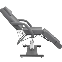 Santé & Beauté-vidaXL Chaise de traitement de beauté Similicuir 180x62x78 cm Gris