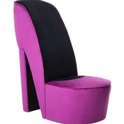 vidaXL Chaise en forme de chaussure à talon haut Velours