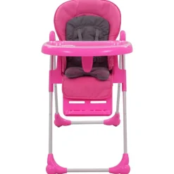 Mobilier Pour Bébés & Tout-Petits-vidaXL Chaise haute pour bébé et gris Rose