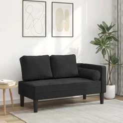 vidaXL Chaise longue avec coussins velours