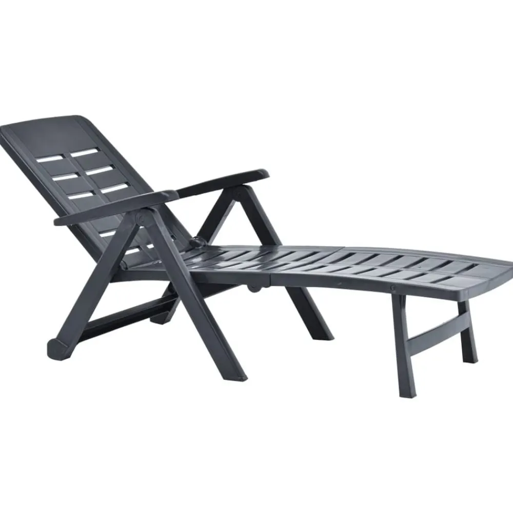 vidaXL Chaise longue pliable Plastique