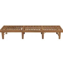 Mobilier De Jardin-vidaXL Chaise longue pliable Bois d'acacia solide Naturel