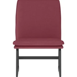 Fauteuils Et Chaises-vidaXL Chaise longue 52x75x76 cm Tissu Rouge bordeaux