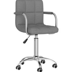vidaXL Chaise pivotante de bureau Tissu