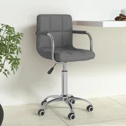 vidaXL Chaise pivotante de bureau Tissu
