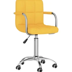 vidaXL Chaise pivotante de bureau Tissu