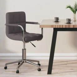 vidaXL Chaise pivotante de bureau Tissu
