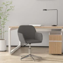 vidaXL Chaise pivotante de bureau Tissu