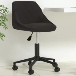 vidaXL Chaise pivotante de bureau Velours