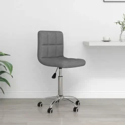 vidaXL Chaise pivotante de bureau Tissu